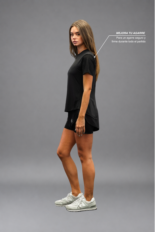 Remera Dryplay Clásica Mujer Negro