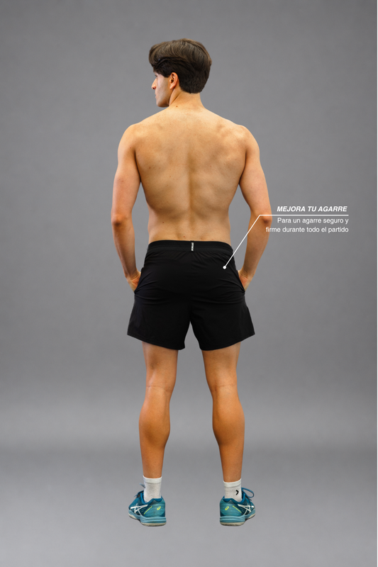 Short Quickdry Clásico Zurdo Negro