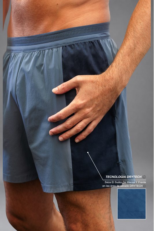 Short Quickdry Clásico Zurdo Azul