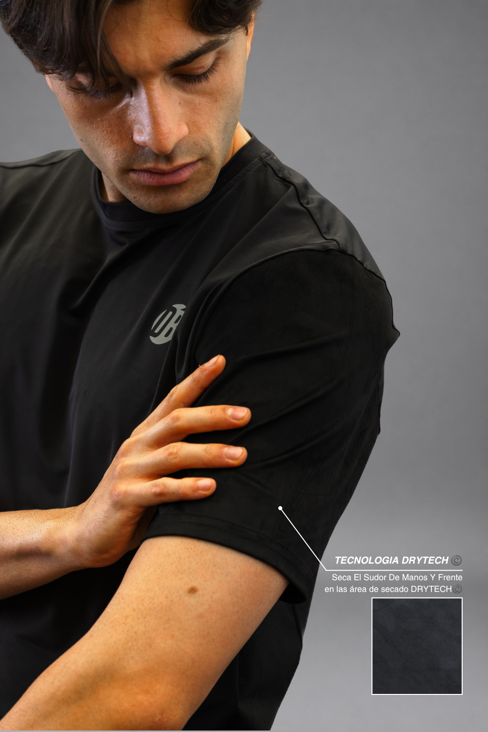 Remera Dryplay Clásica Negro