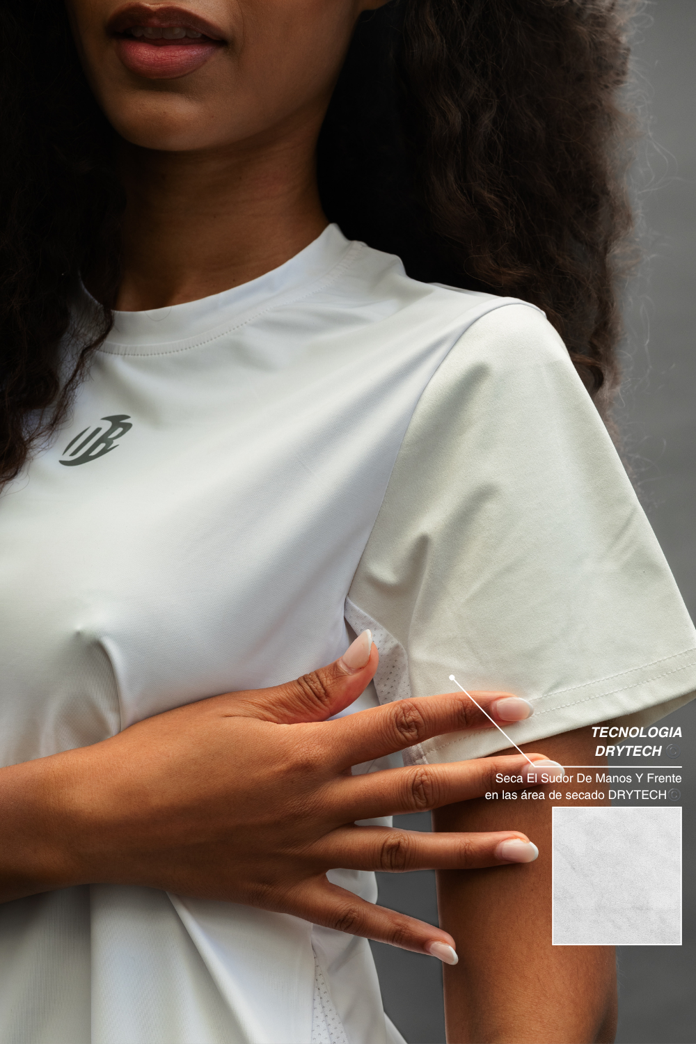 Remera Dryplay Clásica Mujer Blanco