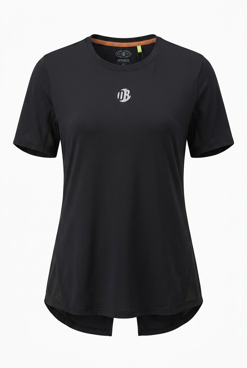 Remera Dryplay Clásica Mujer Negro