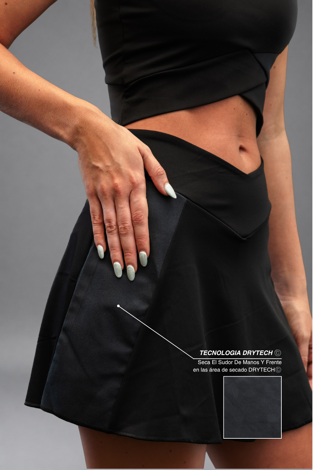 Falda Prodry Advance Mujer Negro