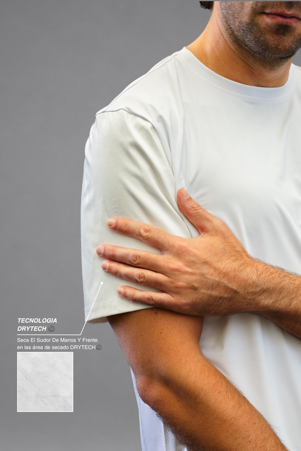 Remera Dryplay Clásica Blanco