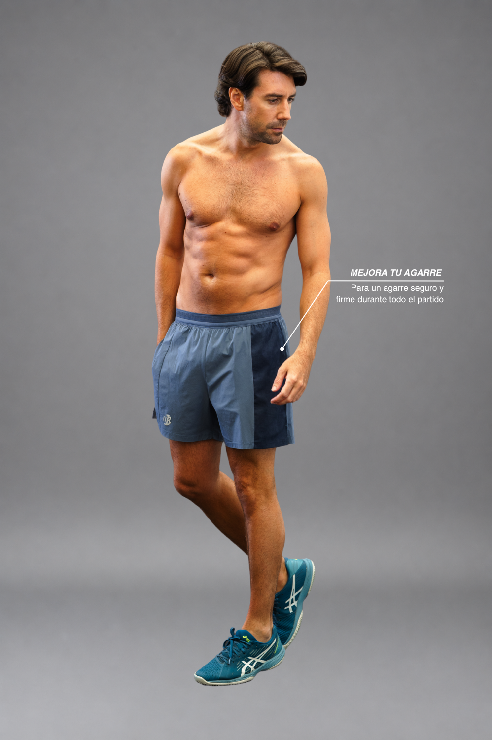 Short Quickdry Clásico Zurdo Azul