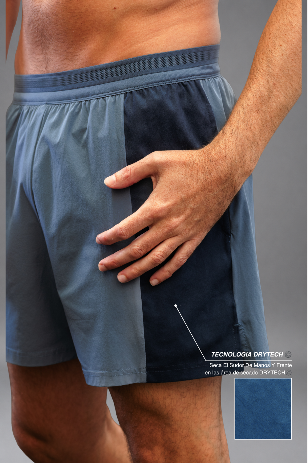 Short Quickdry Clásico Zurdo Azul
